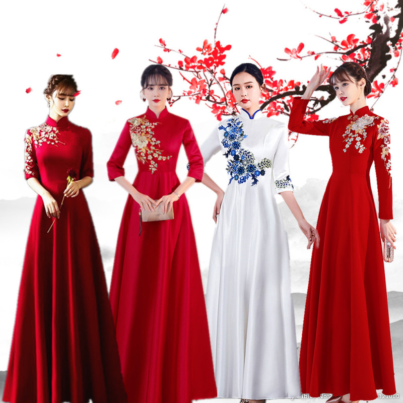 2026 Award Ceremony Attire Annual Meeting Choir Performance Dress Student Ceremonial Attire Cheongsam Opening Reception Award Dress 2026 Award Ceremony Attire Annual Meeting Choir Performance Dress Student Ceremonial Attire Cheongsam Opening Reception Award Dress