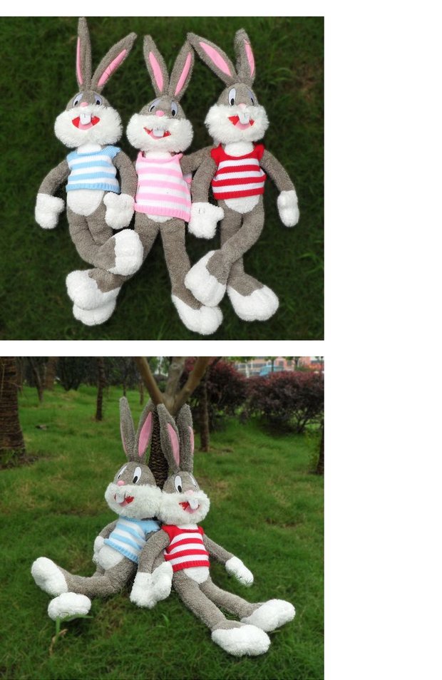 Đồ chơi sang trọng Bunny Big Brother Bunny Bunny Doll Áo len Cô gái Sinh nhật Quà tặng Ngày Valentine - Đồ chơi mềm heo gấu bông