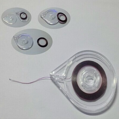 Dây vàng và bạc dây hộp thiết bị hệ thống dây điện 1 mét dây kim loại take-up thiết bị nail hộp công cụ hộp lưu trữ có dòng hộp hộp rỗng bút vẽ nail