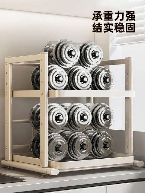 Rice Cooker Storage Rack Kitchen Multi-Functional Appliance Oven Pot Rack Countertop Pull-Out Microwave Storage Shelf