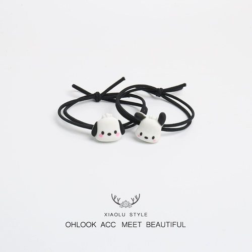 Милый мультяшный браслет для влюбленных, резинка, аксессуар для волос, простой и элегантный дизайн