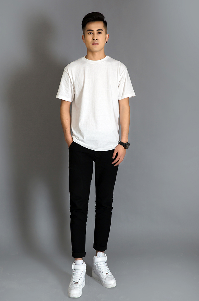 Vintage Nhật Bản dày cotton dày màu ngắn tay áo sơ mi nam màu hồng và nam trắng áo sơ mi trắng thường áo phông nam tay ngắn đen 