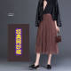 Mesh skirt 2024 summer new style new-waisted slim mid-length fairy skirt a-line pleated skirt with large hem