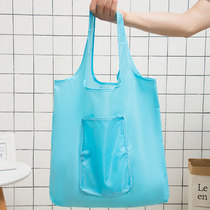 Japanese portable mini fashion waterproof folding environmental protection shopping bag Oxford cloth supermarket shopping tote bag printed LOGO