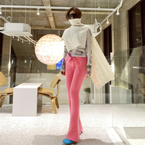 HChen Korean direct mail fashion mooden modeling high-collar inequality knitting cloak