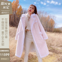 MissLuxury limited edition stunning all season luxury quality ~ Imported mink coat female mink fur coat