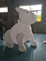 Mid-Autumn Festival Inflatable Light Moon Cake Moon Jade Rabbit Emulation Model Rabbit Moon Card Ventilation Die Luminous Moon Rabbit