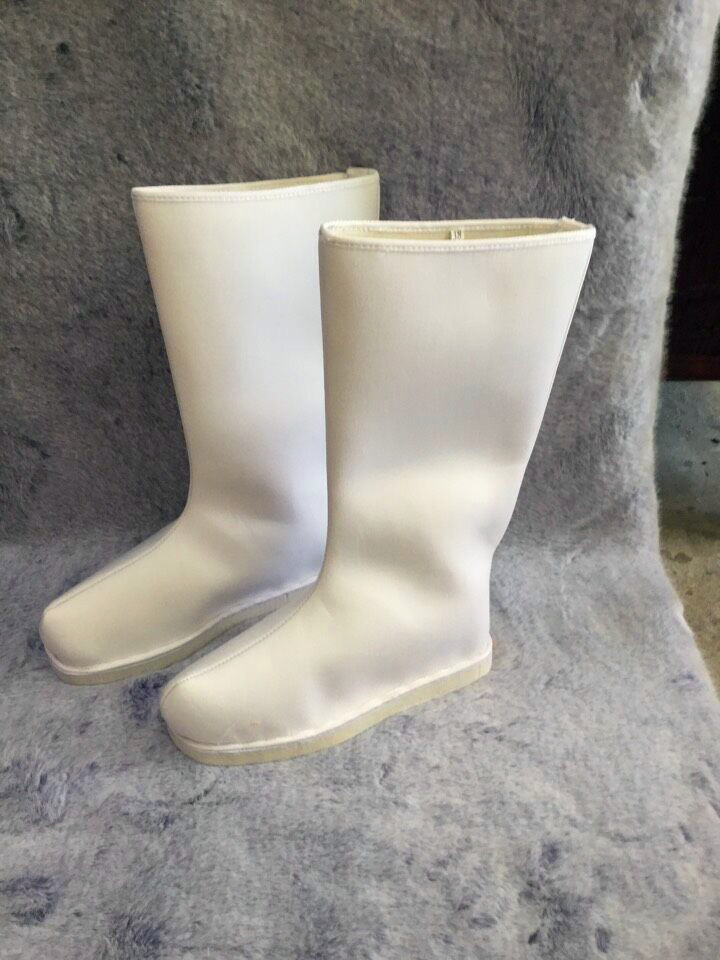 Cổ khởi động COS nam màu đen nữ trang phục màu trắng giày anime boots võ thuật khởi động giày hiệu suất giày cổ