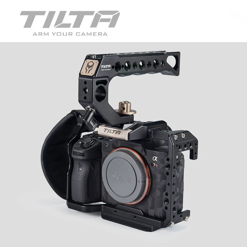 Комплект крепления TILTA для камеры SONY A7: полная рама (full cage) с ручкой сбоку, держатель, линия записи, доска быстрой загрузки, черная