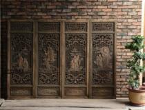 Ming and Qing antique furniture solid wood wood carving screen hanging screen insert screen partition Chinese decoration
