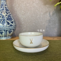 MEISSEN Mason is coming from the rain VIP golden Logo Chinese tea dish set