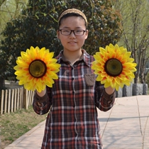 Rose red multi-layer sunflower simulation flower dance prop flower Kindergarten performance flower Childrens performance prop hand flower