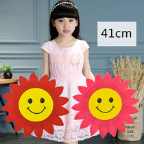 Smiley sunflower hand flower School Games opening ceremony admission props Sun Flower kindergarten dance performance