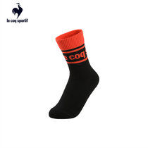 Lecac French rooster soft and comfortable vertical strip jacquard fashion fit casual stockings men and women