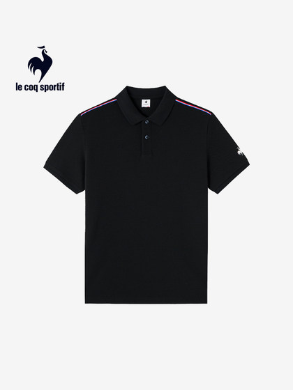 乐卡克法国公鸡夏季男士运动POLO衫时尚舒适透气百搭翻领短袖上衣