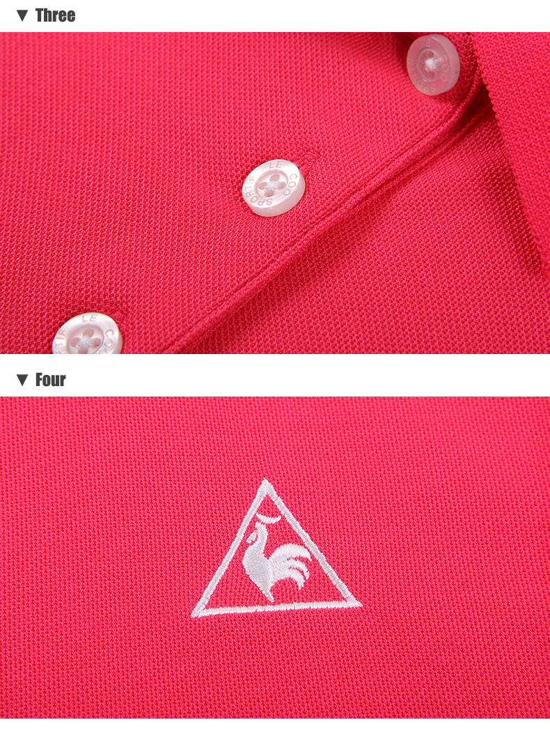 Áo sơ mi golf ngắn tay nữ golf Lecoqsportif Lecco CQGL262261 - Áo polo thể thao ao thun polo
