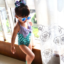 Mermaid tail swimsuit girl childrens swimsuit baby girl baby girl princess conjoined cute swimwear