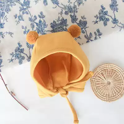 Baby hat cute super cute newborn baby tire hat spring and autumn ins Korean ball hat men and women baby ear protection cap