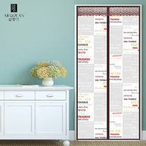 Air-conditioned door curtain winter warm and windproof household autumn and winter kitchen anti-oil smoke and sound insulation plastic windshield partition curtain