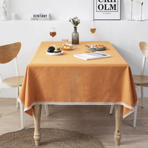Hipster mat home dining table cha ji dian anti-scalding table cloth bei europfine water-and oil-repellent disposable tablecloth Cotton