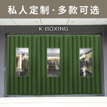 Winter cotton curtain thickened household custom-made warm windproof waterproof PU leather shopping mall supermarket door curtain