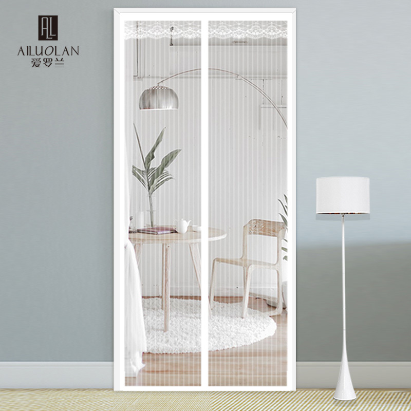 Magic Tape Mosquito Net Door Curtain, High-End Magnetic Mesh Door with Strong Attraction, Dense Mesh Screen for Home Bedroom Partition Curtain