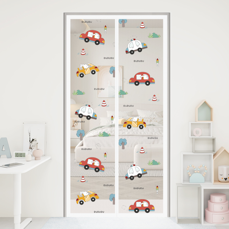 Summer Mosquito-Proof Door Curtain, New High-End Partition Curtain, Magnetic Self-Adhesive Screen Door and Window, No-Drill Magic Tape Blocking Curtain