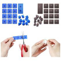 Threaded door curtain sticky buckle does not hurt door frame door curtain installation accessories magic buckle iron door wall glass Special stick buckle