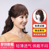 Wig Women in long curly hair Natural realistic full headgear temperament Long hair Live-action Fashion Trends Wig Sleeve