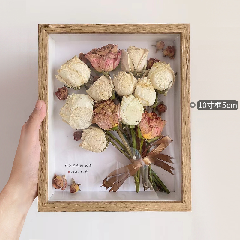 Hollow dry flower frame diy set up permanent flowers save stereo hand frame toilet tissue tissue frame