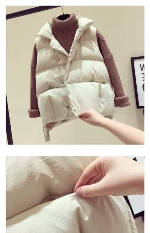 Áo vest nữ ngắn cổ điển phiên bản Hàn Quốc 2018 thu đông mới cotton hoang dã vest túi bánh mì vest vest vest thủy triều áo kiểu nữ đẹp tuổi 35