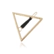 Треугольник глянцевое золото