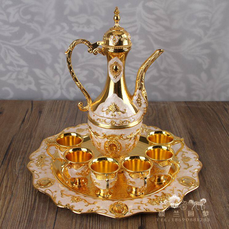 Retro winery Pure Handicraft Pakistan Process Featured Bronze Wine Pendulum B0241 Wine Pot Tea Set