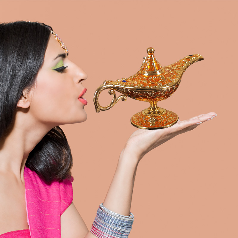 European home decoration decoration Alloy Aladdin lamp Living room study Still life Desktop decoration Birthday gift