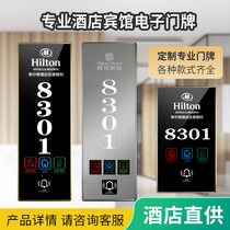 Hotel luminous LED electronic door number customization with light room number Room display high-grade intelligent customization