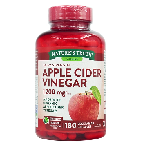 Американская природа натуральная истина натуральная органическая яблочная уксусная капсула капилевая оптоминка 180 капсул