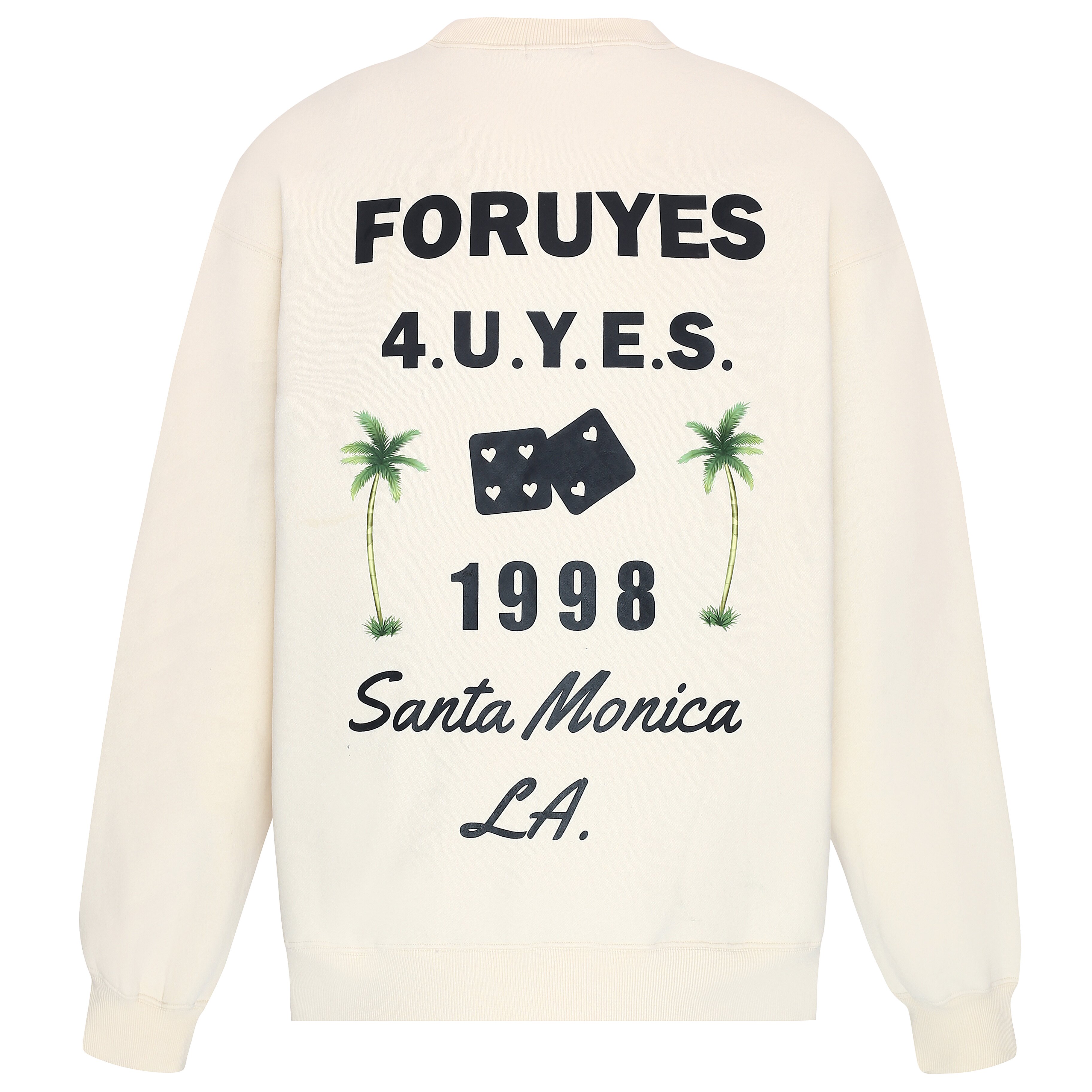 Foruyes(4UYES) American vintage coconut tree beach couples and female plus thickened sleeve collar coat