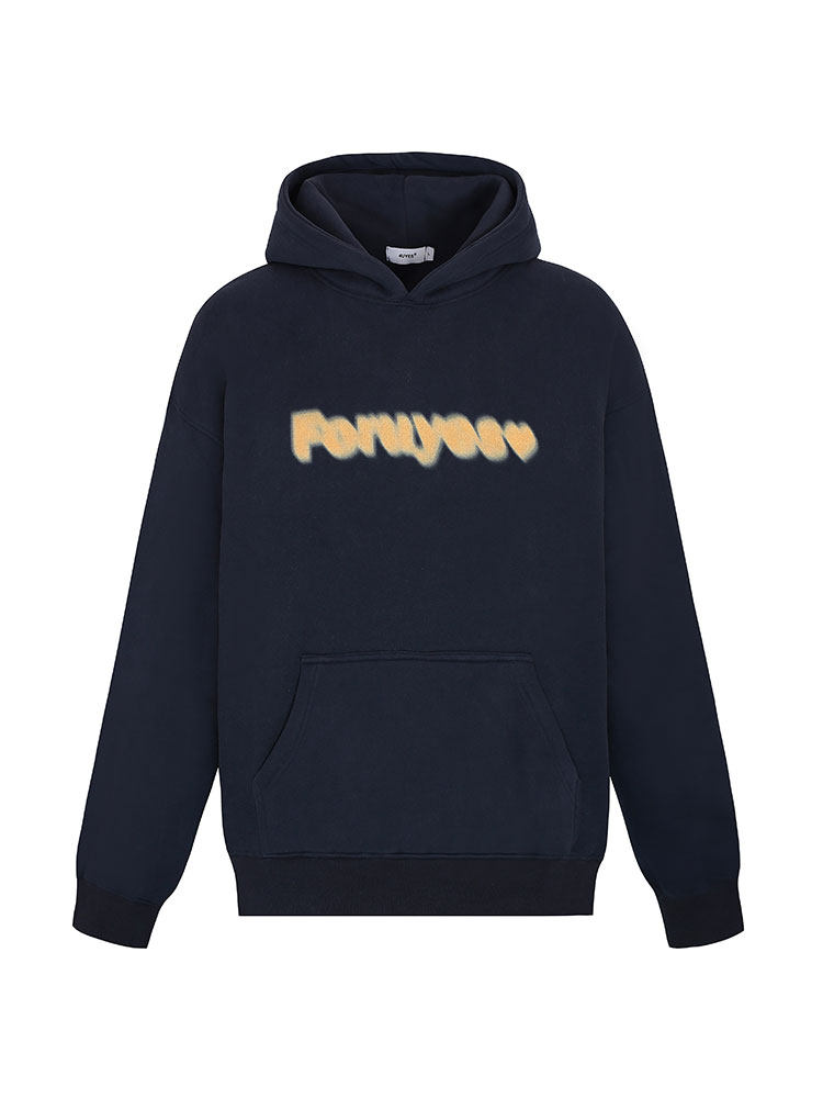 FORUYES(4UYES) Autumn and Winter multicolored phantom logo logo couples loose headdress jacket hoodies