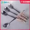 Bone china coffee spoon Mixing spoon Stainless steel spoon spoon Dessert spoon Cute personality long handle ceramic spoon