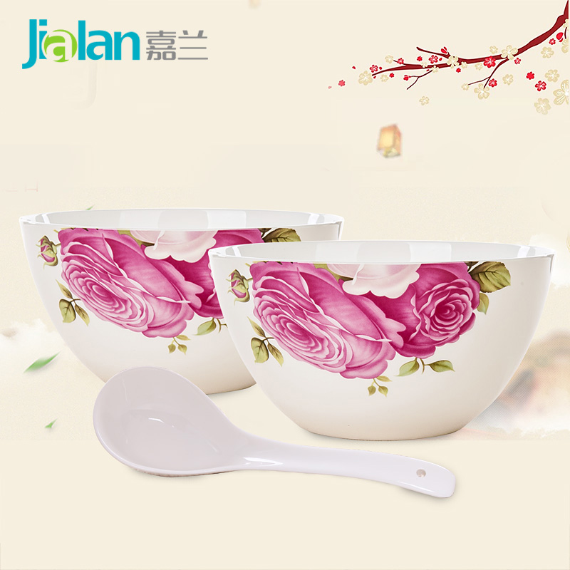 Garland 8 "big bowl two ceramic household utensils ipads porcelain bowl of soup basin large rainbow such use