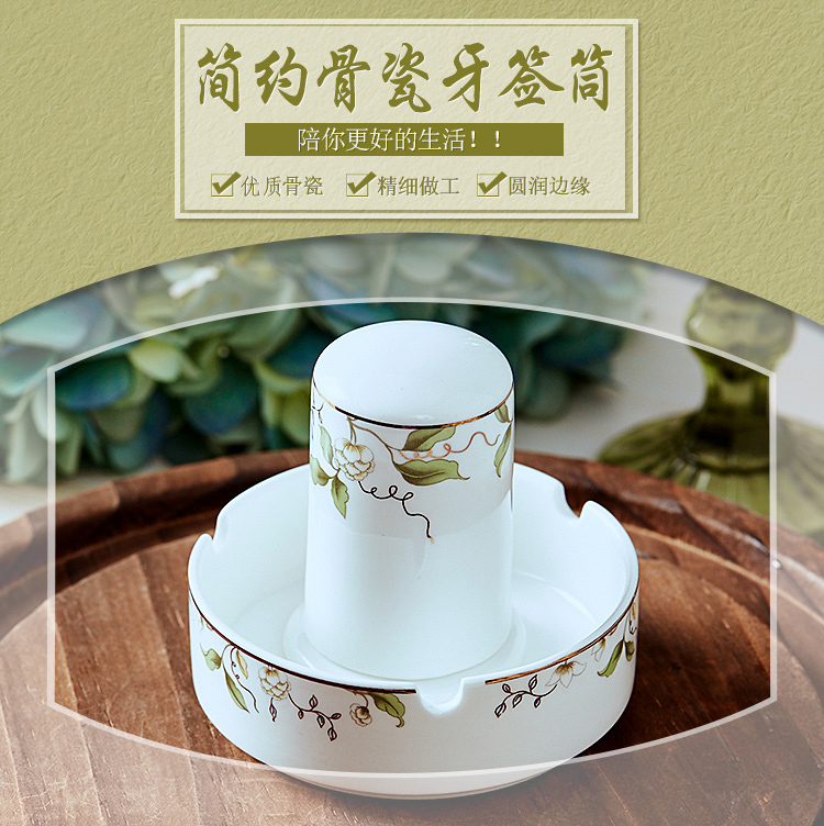 Garland Chinese ipads porcelain with cover toothpicks can of toothpick box ceramic creative waterproof toothpicks