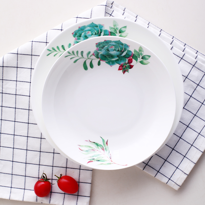 Garland ipads China from 7/8 of an inch deep dish creative ceramic plate with large capacity dishes dumplings, Fried FanPan