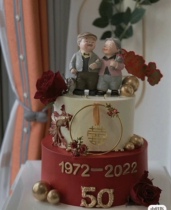 Shanghai Golden Wedding 50 Years Diamond Wedding Year 60 Years Silver Wedding Happy Birthday Cake Delivery