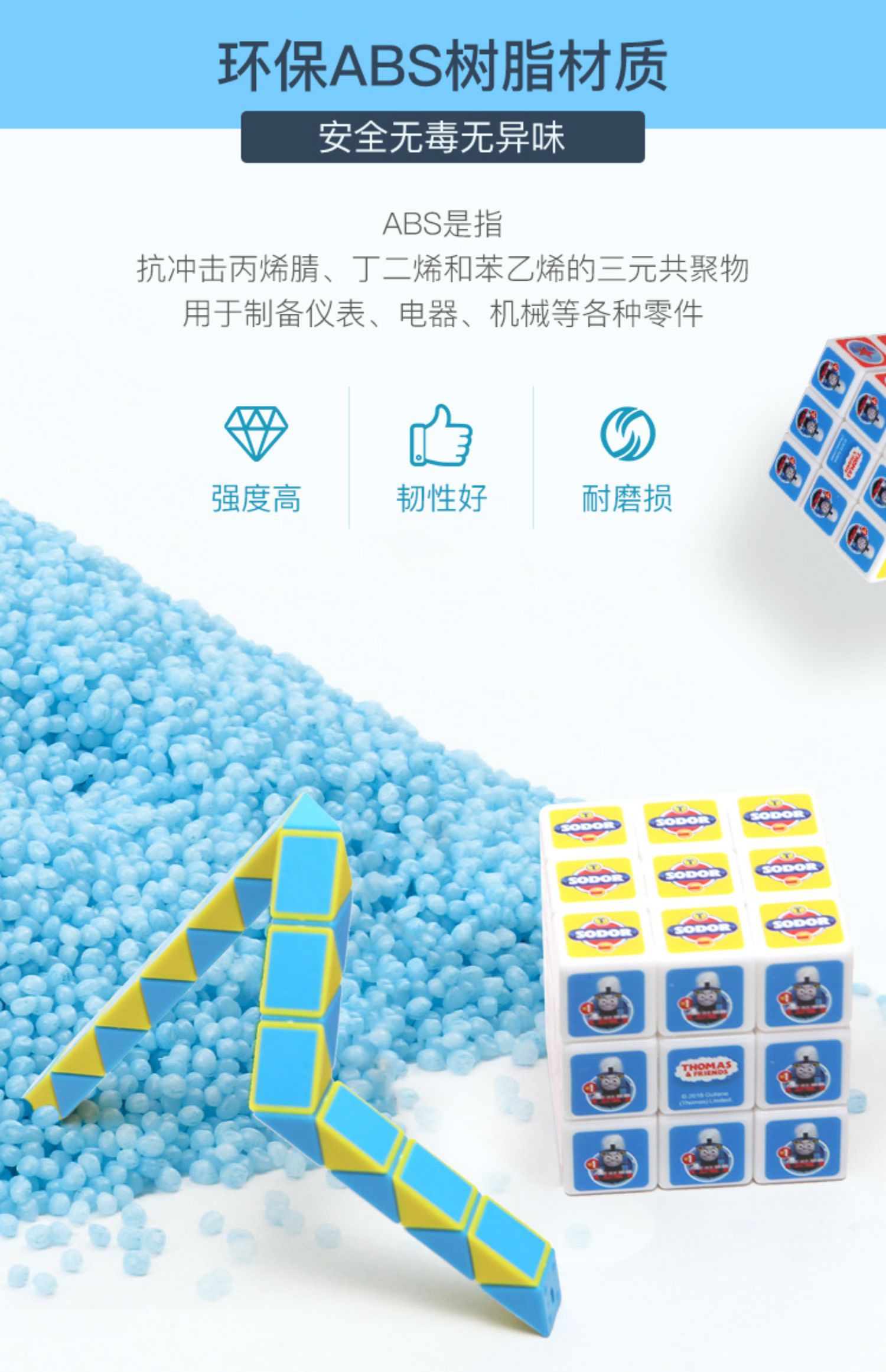 Thomas Children Rubiks Cube Sơ cấp Mẫu giáo Bộ đồ chơi ghép hình ba khối Rubik Bộ 1-3-5-6 tuổi - Đồ chơi IQ đồ chơi