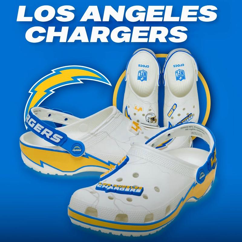 Purchasing Agent for Crocs Nfl Los Angeles Chargers Classic Clogs Purchasing Agent for Crocs Nfl Los Angeles Chargers Classic Clogs