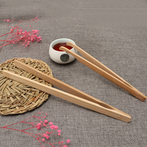 Tea clip bamboo tea cup clip tea tool clip wash cup clip anti-hot tea set clip non-slip bamboo food clip