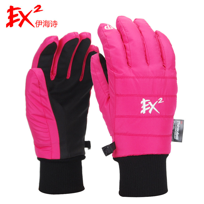 EX2 Yihai poetry gloves for men and women in winter 3M New Shelley warm gloves thickened cold touch screen gloves 862323