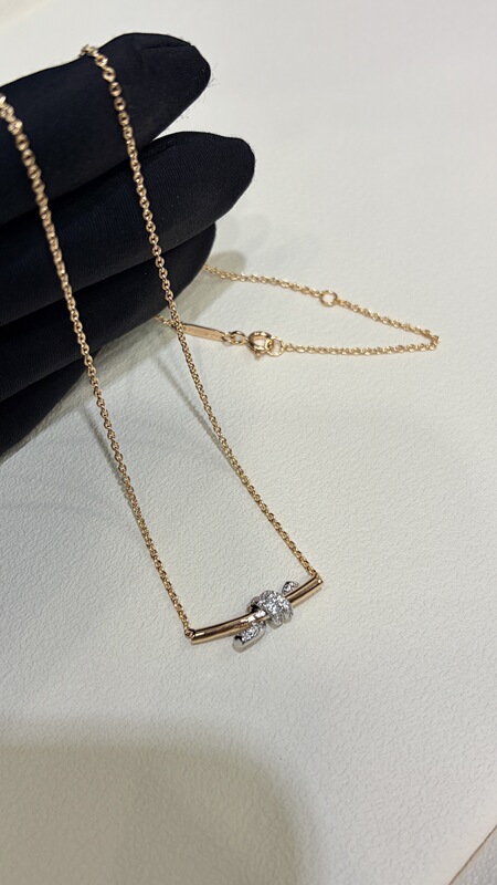 Fine 925 Sterling Silver Gold-Plated Knot Bow Four-Leaf Clover Skirt White Mother-Of-Pearl Various Silver Necklaces
