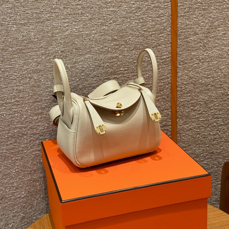 Handmade Wax Thread, Fully Imported Tc Leather, New Swift Leather Mini Lindy Bag, Single Shoulder Crossbody Small Bag, Doctor Bag