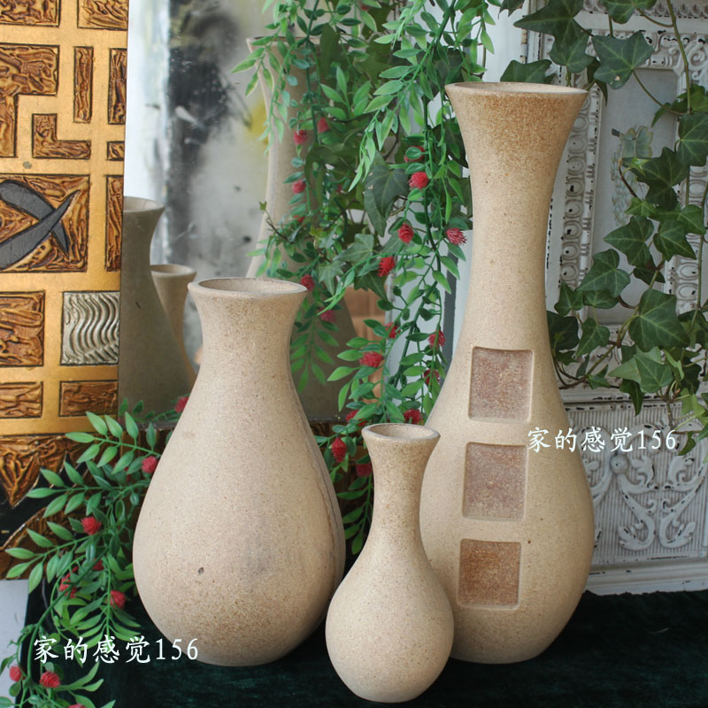 Blank fashion craft gift decoration Original material Coarse blank wooden self-painted vase Dry flower arrangement flower pot